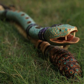 Snake Elk Antler Flute 1