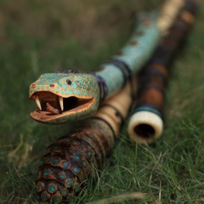 Snake Elk Antler Flute 9