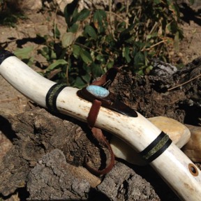 Snake Elk Antler Flute 15