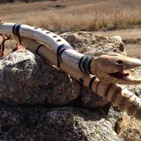 Snake Elk Antler Flute 20